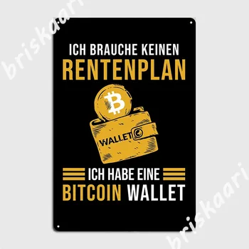 Btc Bitcoin Wallet Sakot, Plakātu Metāla Plāksne, Krogs, Garāža Plāksnes Pub Vintage Skārda Parakstīt Plakātu