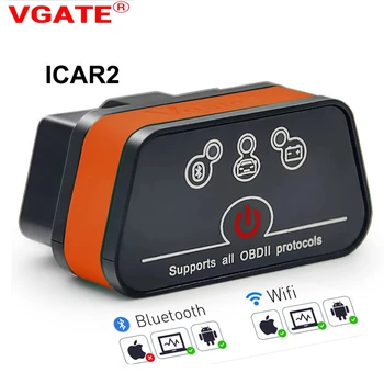 ELM327 Vgate iCar2 Bluetooth V2.1 OBD2 Skeneris Wifi icar2 Automobiļu Diagnostikas skeneris Rīks Android/PC/IOS Kodu Lasītājs Skenēšana