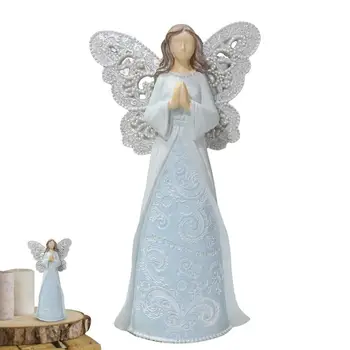 Eņģelis Rotājumu Eņģeļu Sveķu Miniatūras Apdares, Dekoratīvie Rotājumi Izturīgs Ziemassvētku Rotājumi Mājas Puse Kūka Toppers