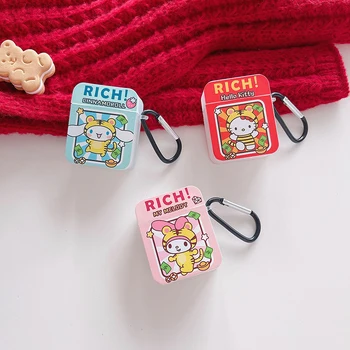 Japānas Hello Kitty MANU Melodiju Cinnamoroll Austiņas Soft Case For Apple Airpods 1 2 Pro 3 Bezvadu Uzlādes Austiņas Kasti