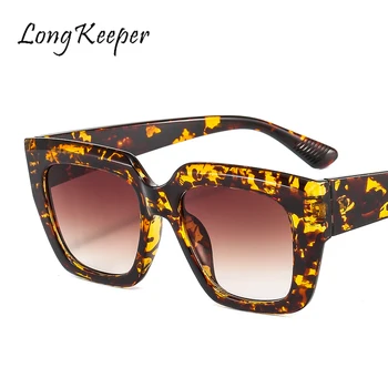 LongKeeper Vintage Laukumā Sungalsses Vīriešiem Luksusa Zīmolu, Saules Brilles Sieviešu Modes 2021 Kaķu Acu Brilles Toņos Oculos De Sol