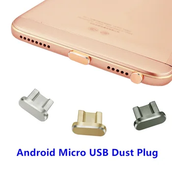 Metāla Micro USB Uzlādes Ostas Putekļu Plug Android Mobilā Tālruņa 3,5 mm Austiņu Aizbāzni Ielādēt Kartes Pin
