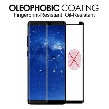 Samsung galaxy Note 9 8 S8 S9 Plus Rūdīts Stikls 10D Izliektas pilnekrāna Filmu Samsung S10 S9 Plus Ekrāna Aizsargs, Stikls